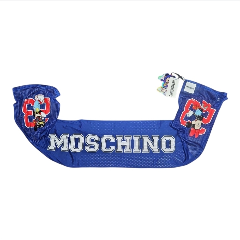 MOSCHINO x H&M | Blue Mesh Disney Mouse Scarf NWT
